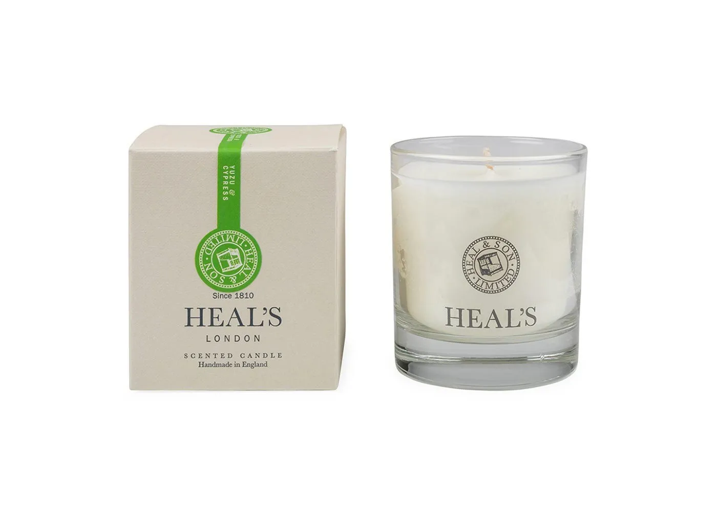 Scented Glass Candle - Green, Glass image