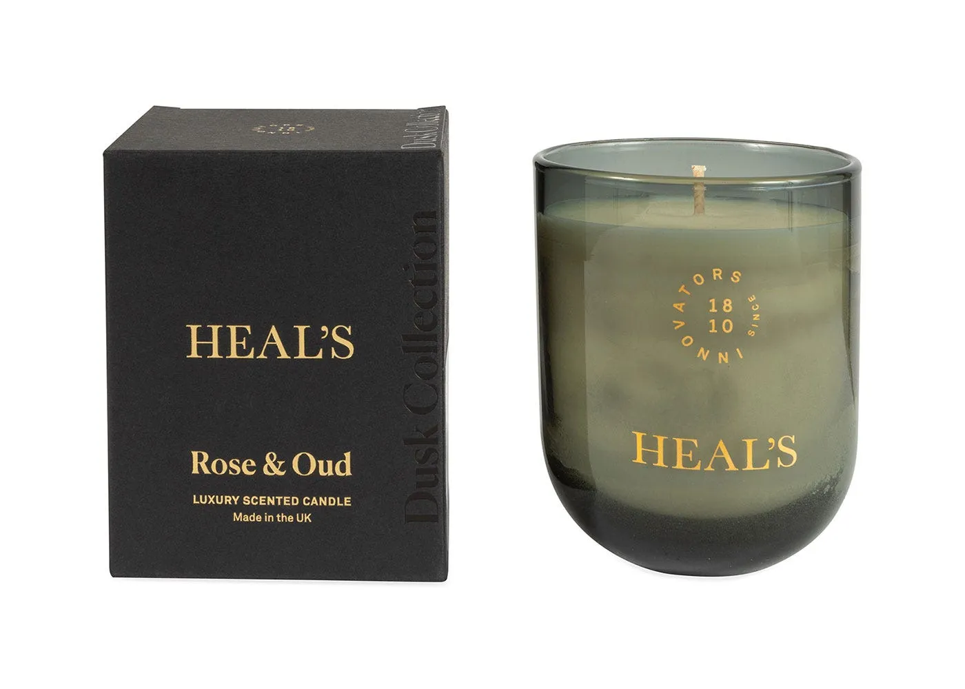 Scented Glass Candle - Grey image
