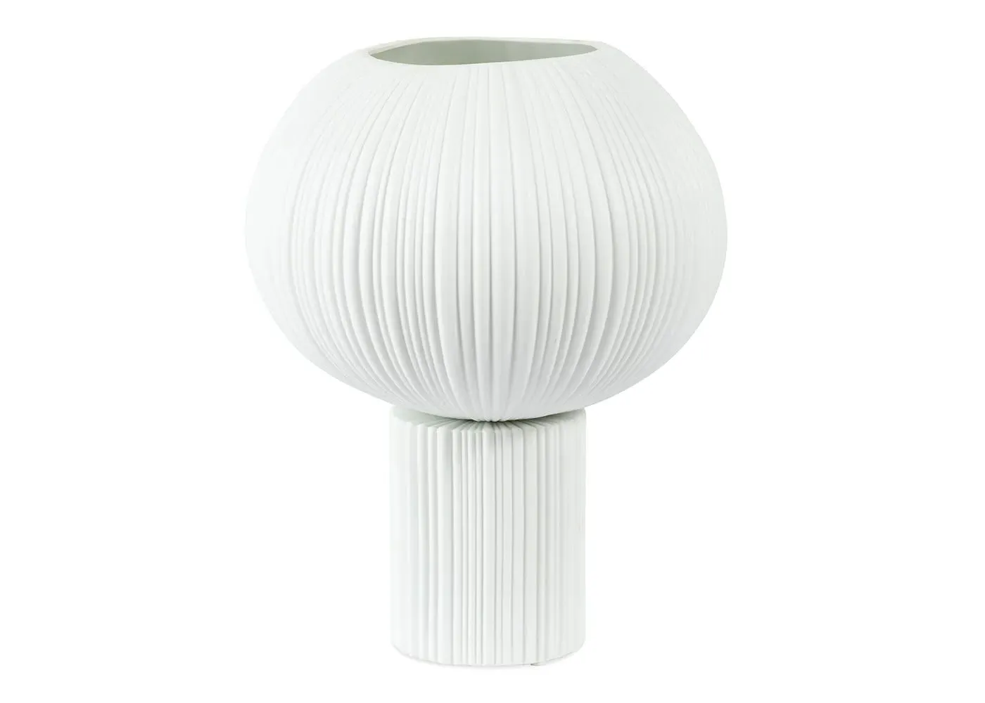 Sea Urchin Table Lamp - White, Porcelain image
