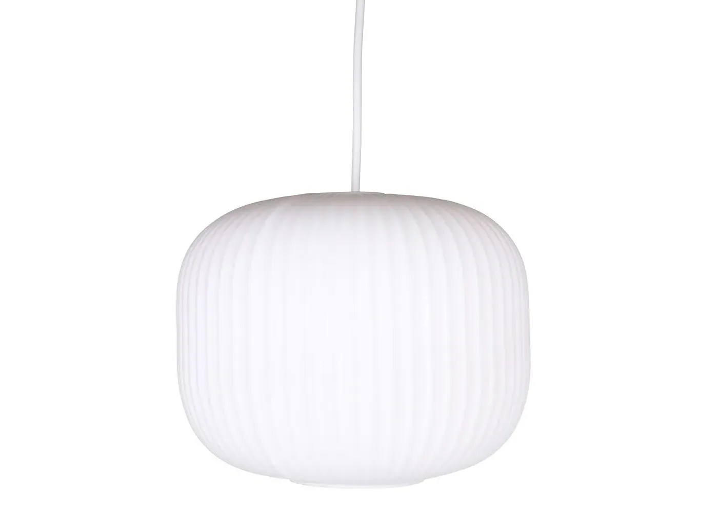 Short Pendant Lantern - White, Glass image