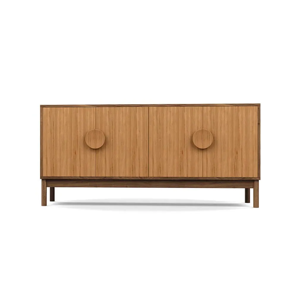 Sideboard with Oak Doors - Dark Wood