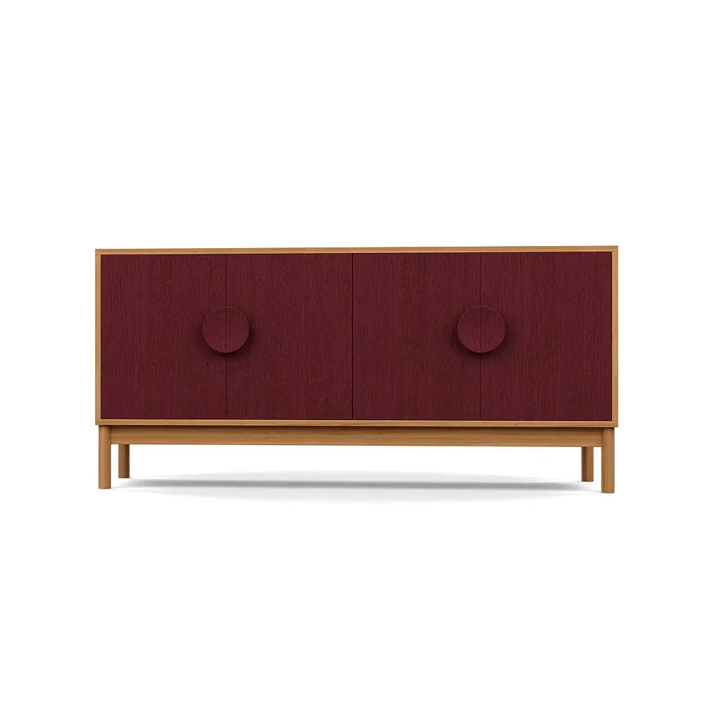Sideboard with Oak Doors - Multi, Walnut