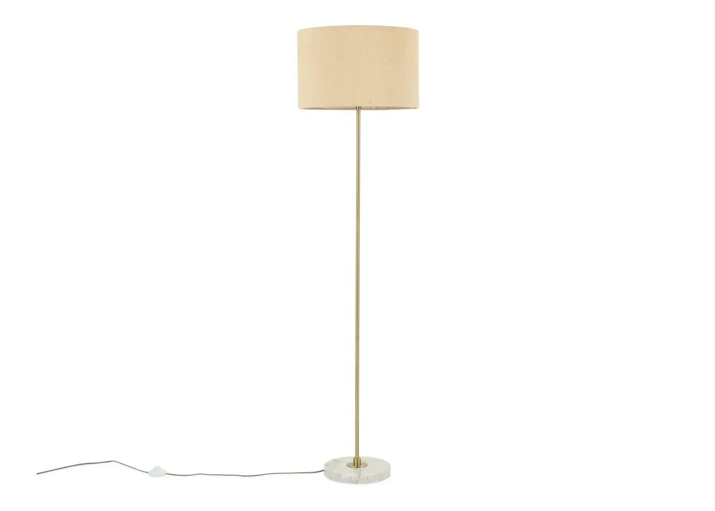 Simple Floor Lamp - White, Marble