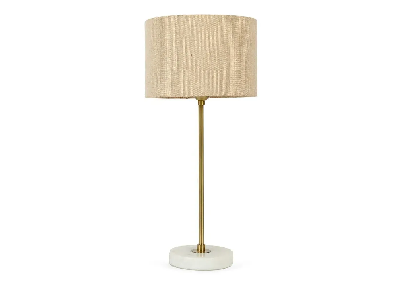 Simple Table Lamp - White, Marble