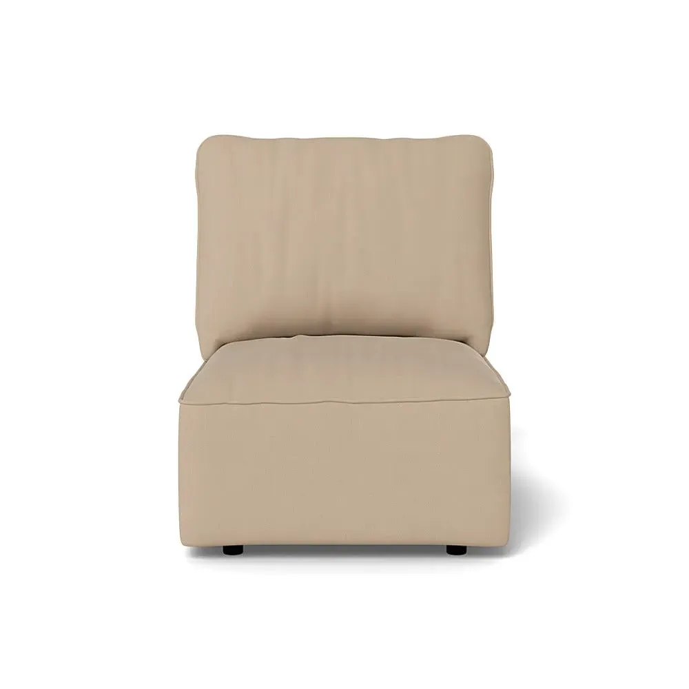 Single Armchair Unit - Natural, Linen-Cotton