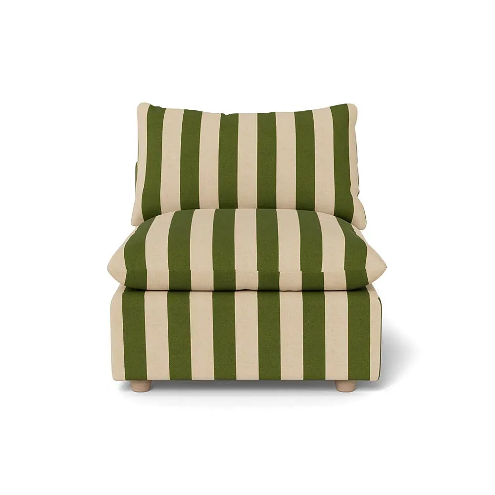 Single Armchair with Feather Fill - Multi, Cotton