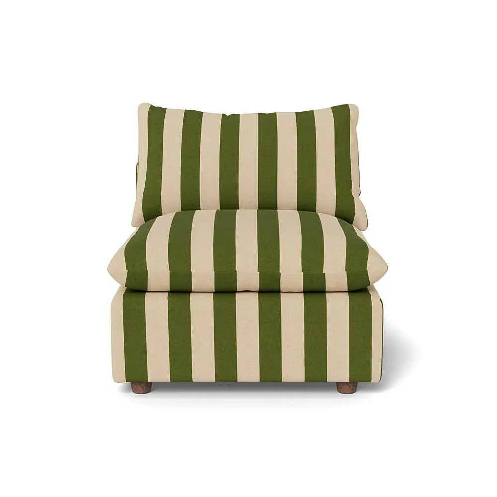 Single Armchair with Feather Fill - Multi, Cotton
