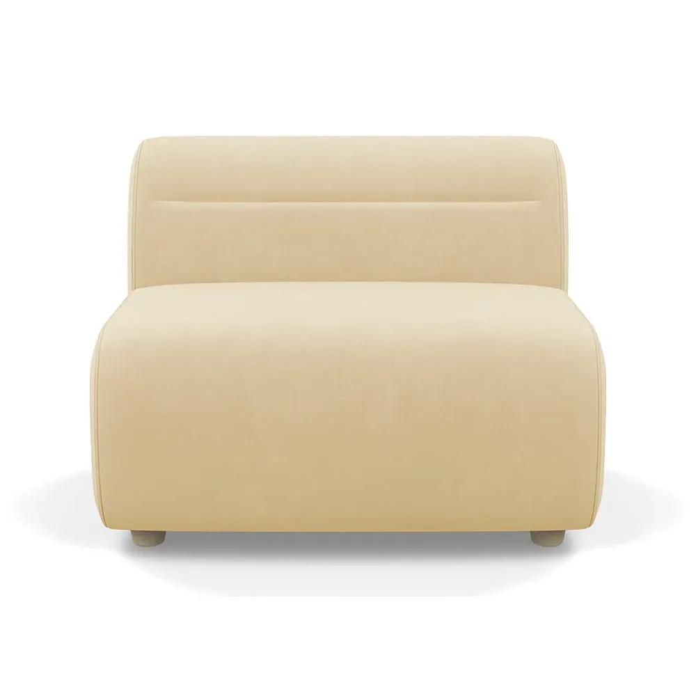 Single Module Sofa - Biscuit, Velvet image