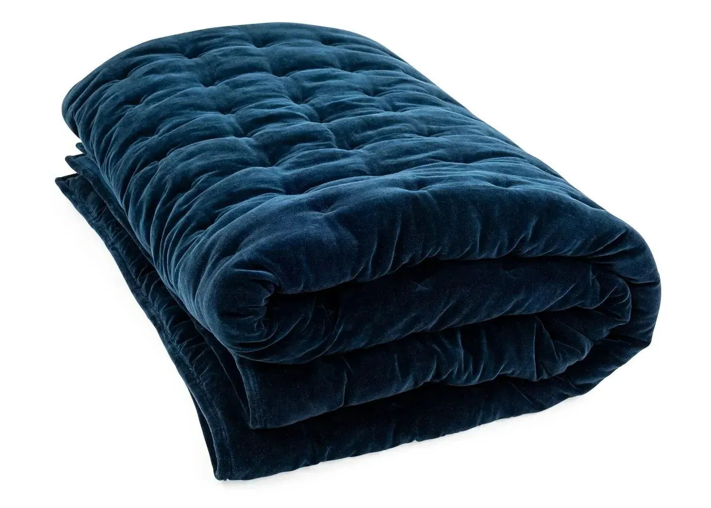 Single Velvet Quilt - Midnight Blue image