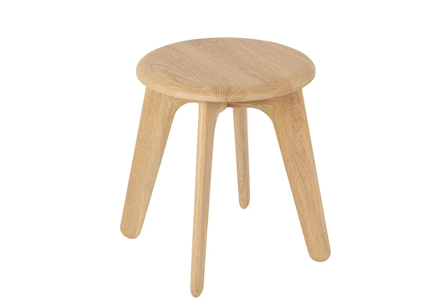 Slab Stool - Natural, Solid Oak image