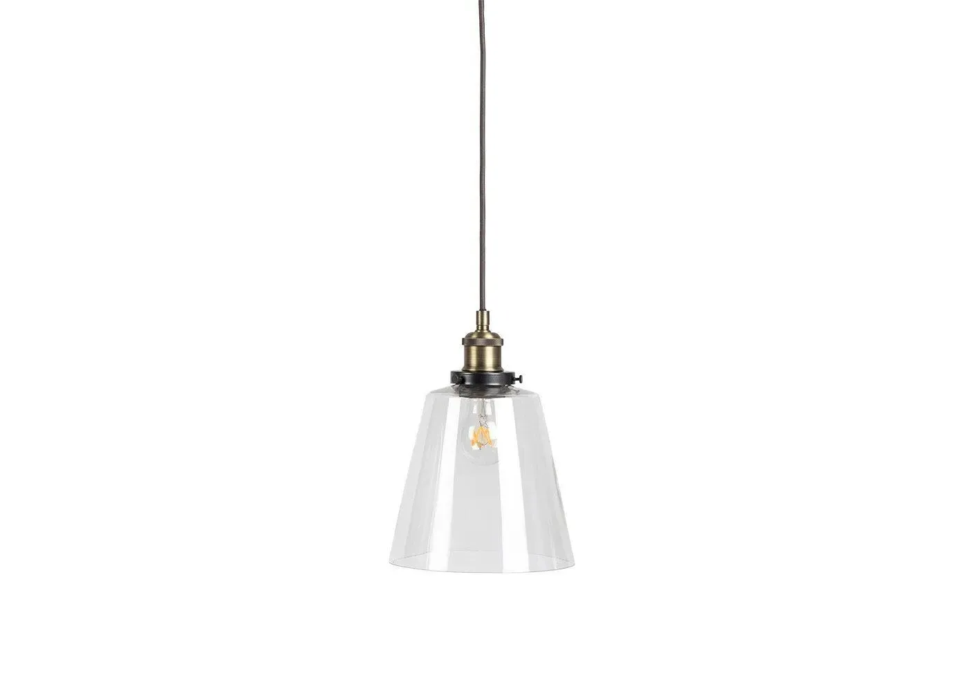 Small Cloche Pendant Light - Clear Glass image