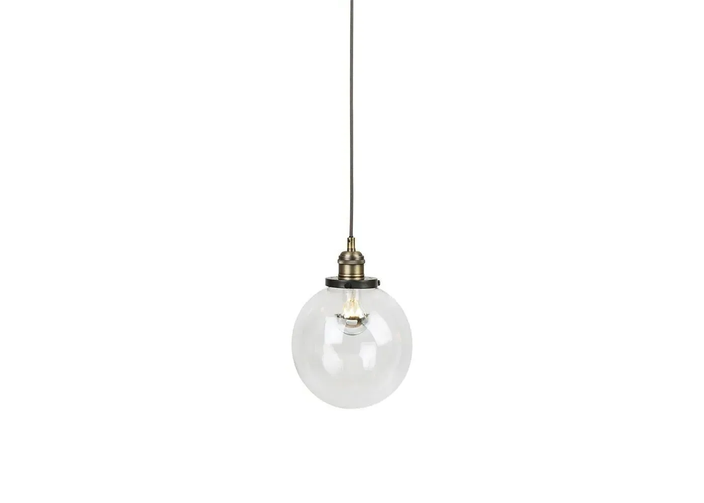 Small Globe Pendant Light - Clear, Glass image