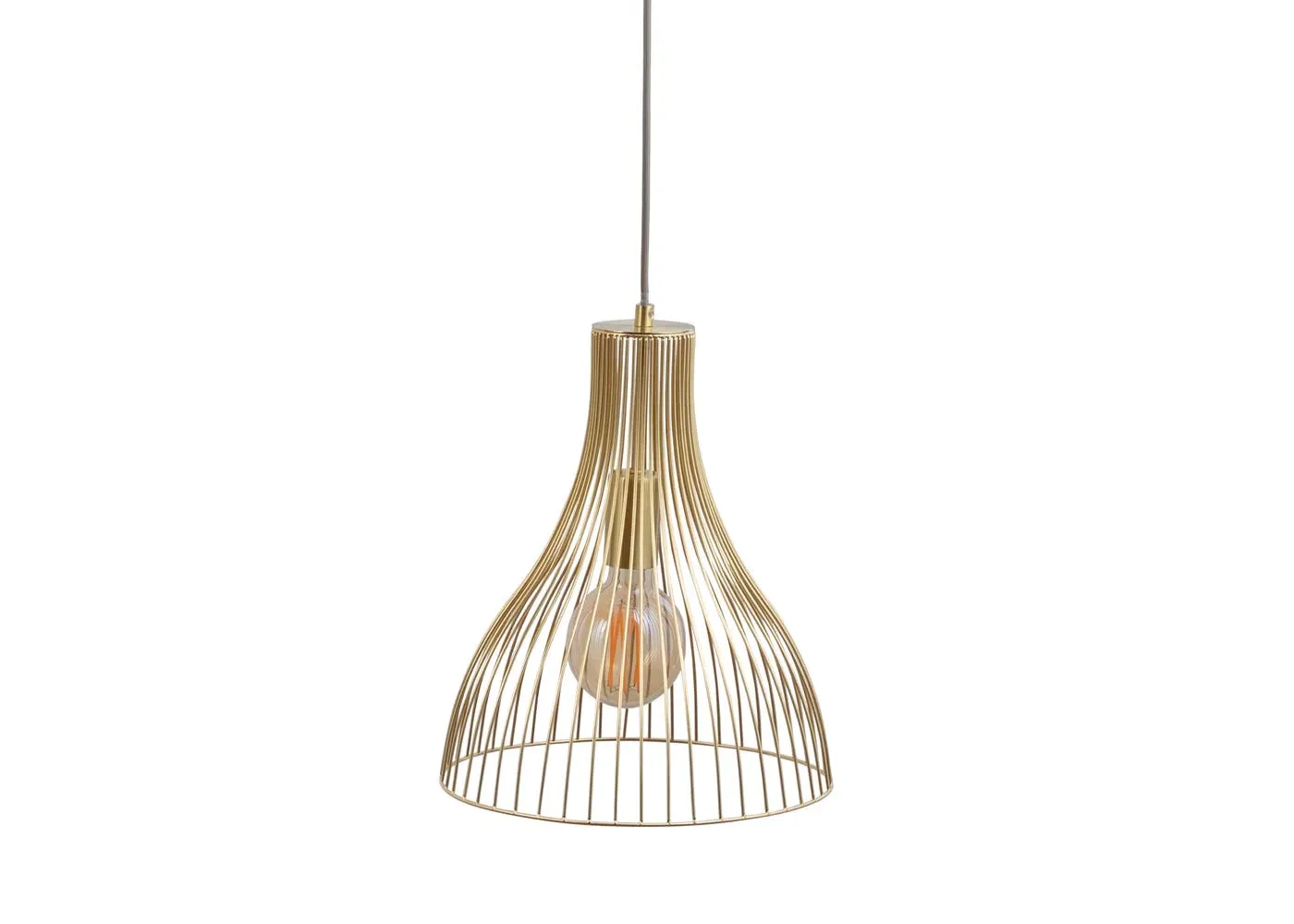Small Pendant Light - Brass, Satin Finish image