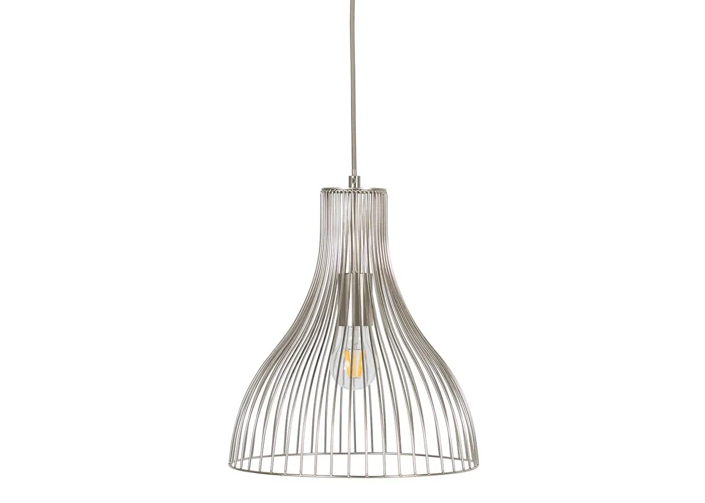 Small Pendant Light - Silver, Brushed Steel image