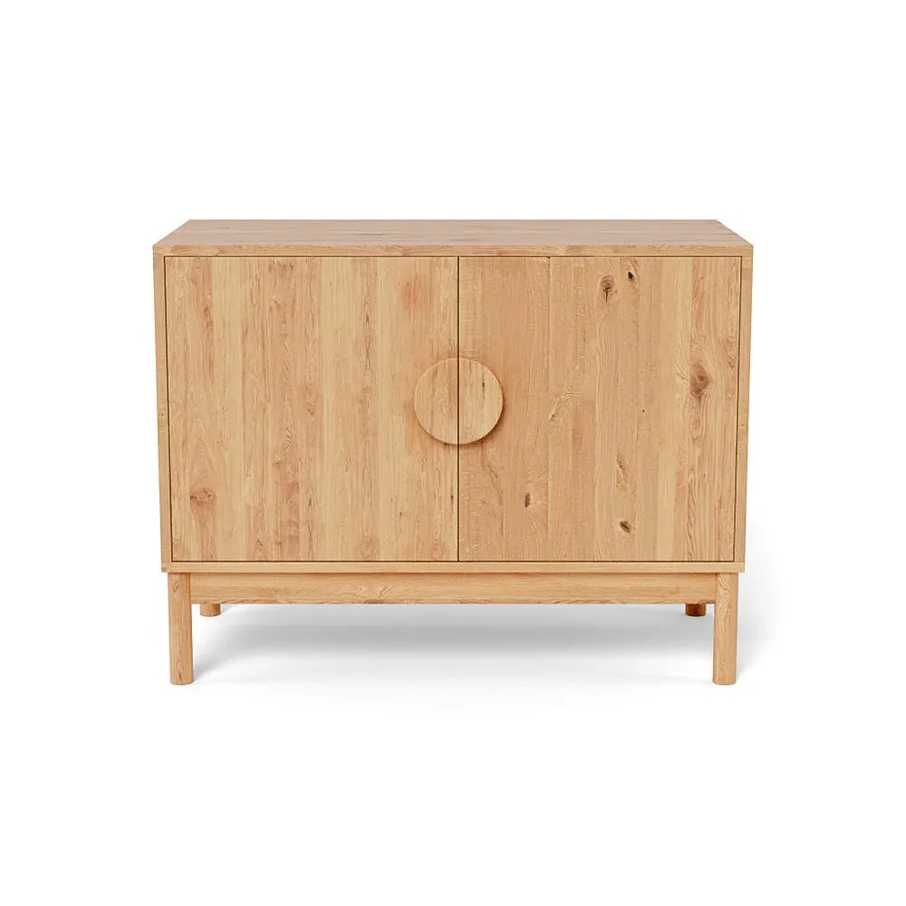 Small Sideboard with Natural Doors - Oak