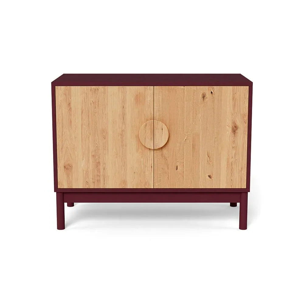 Small Sideboard with Oak Doors - Red Stain