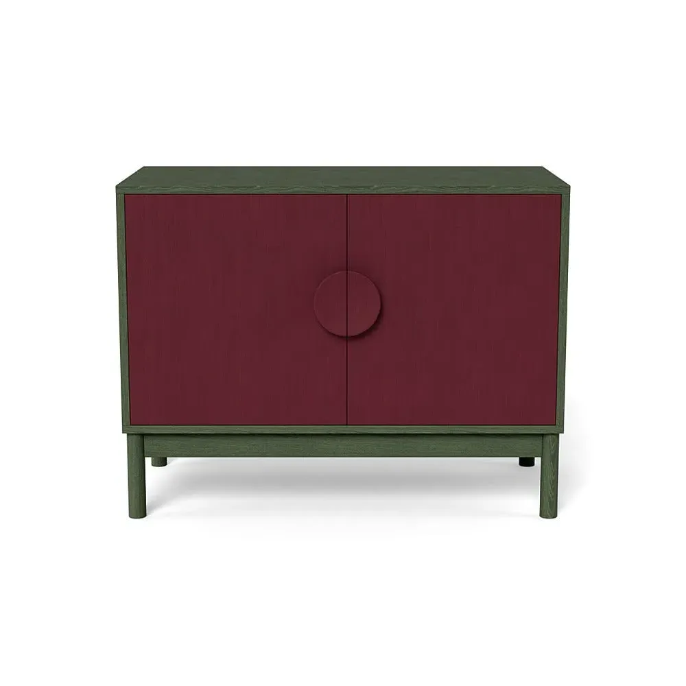 Small Sideboard with Red Doors - Green