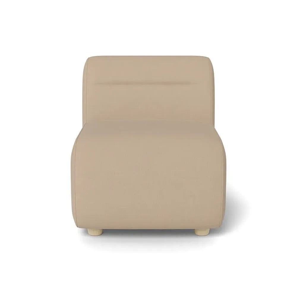 Small Single Sofa Module - Natural, Linen-Cotton
