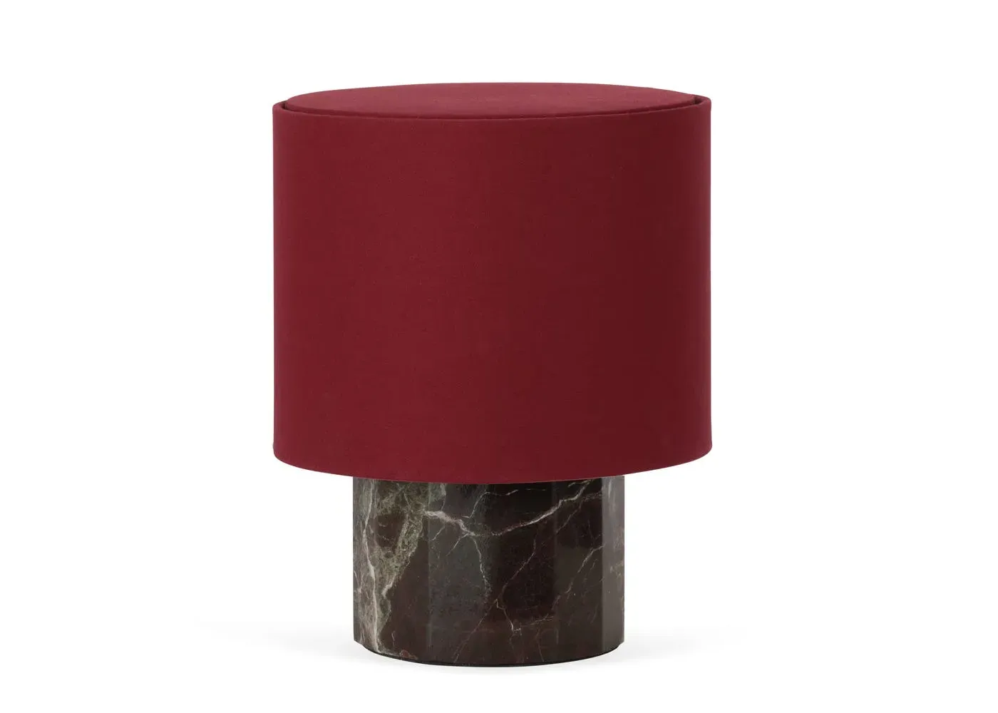 Small Table Lamp - Burgundy, Marble image