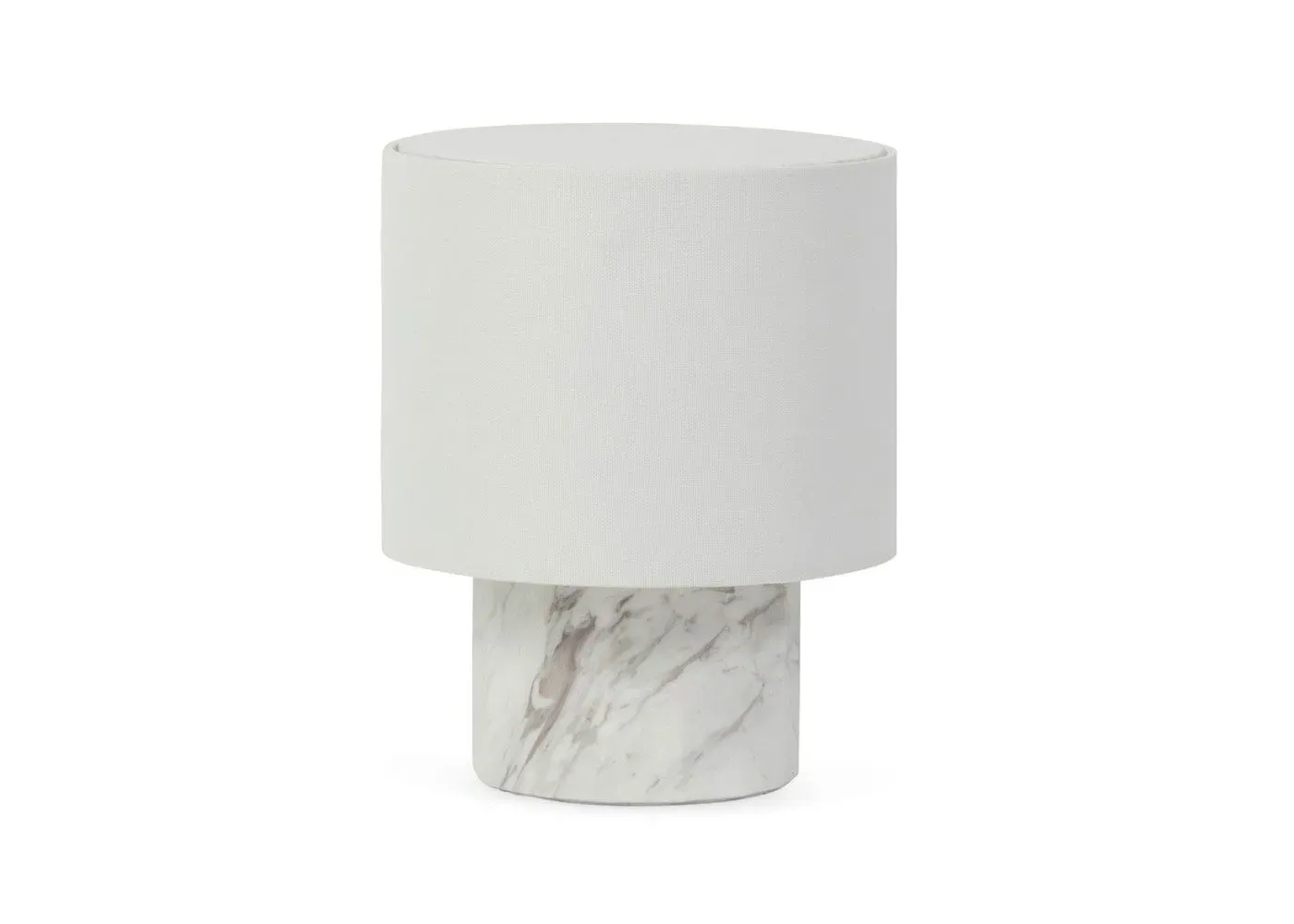 Small Table Lamp - White, Marble