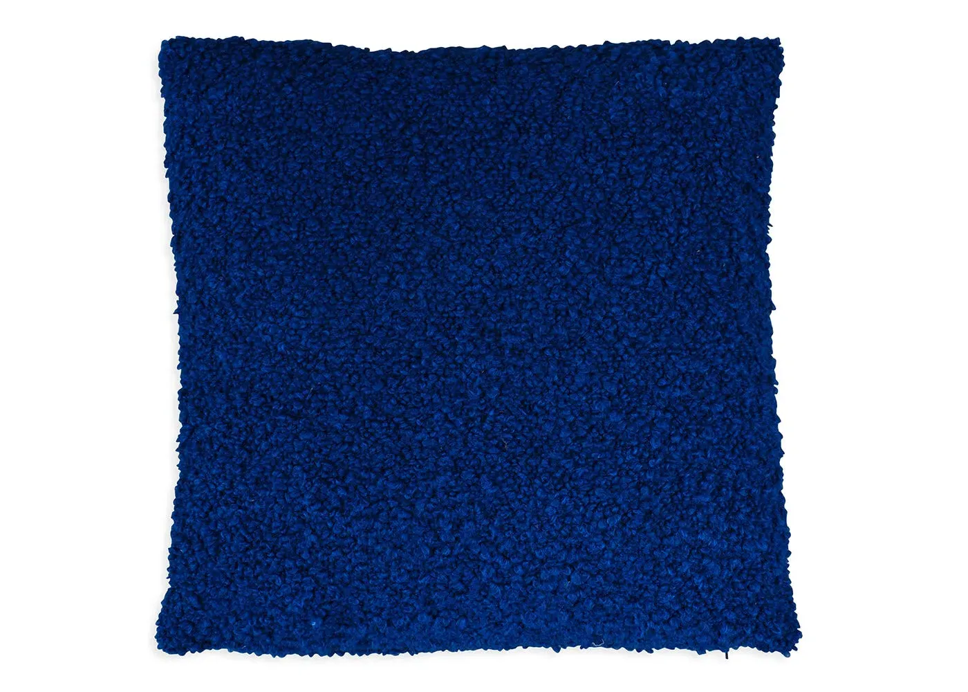 Square Cushion Cover - Blue, Boucle image