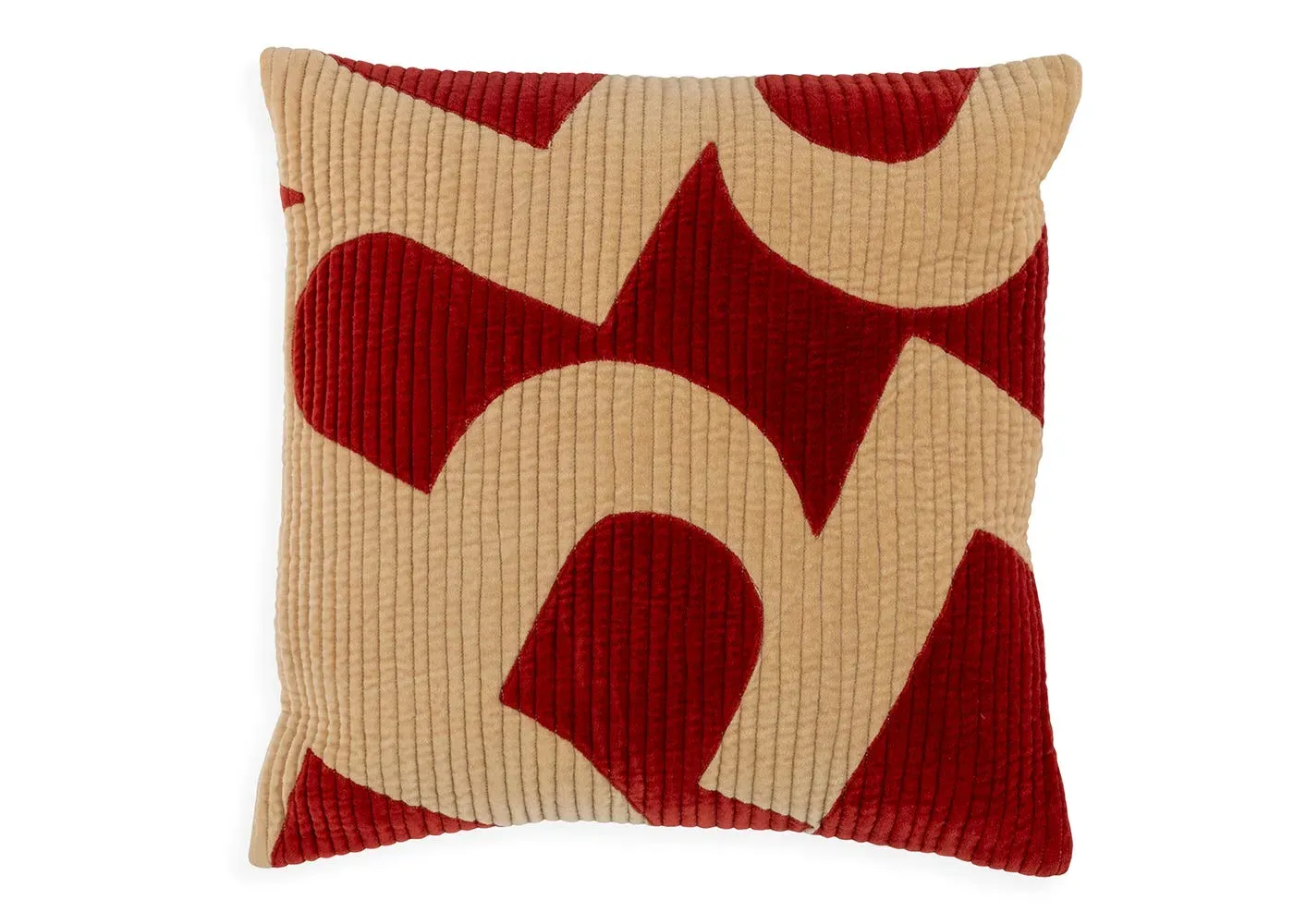 Square Cushion Cover - Red, Cotton Blend image