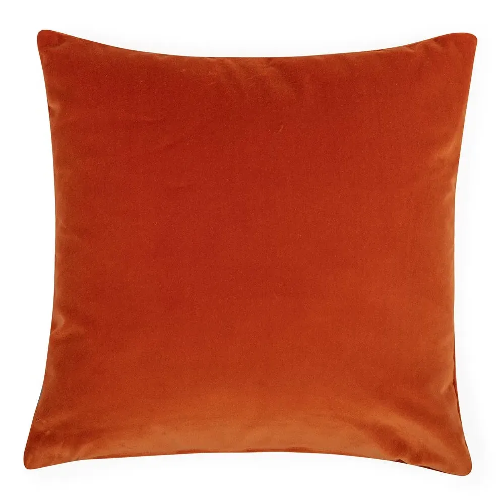 Square Cushion Cover - Rust, Velvet image