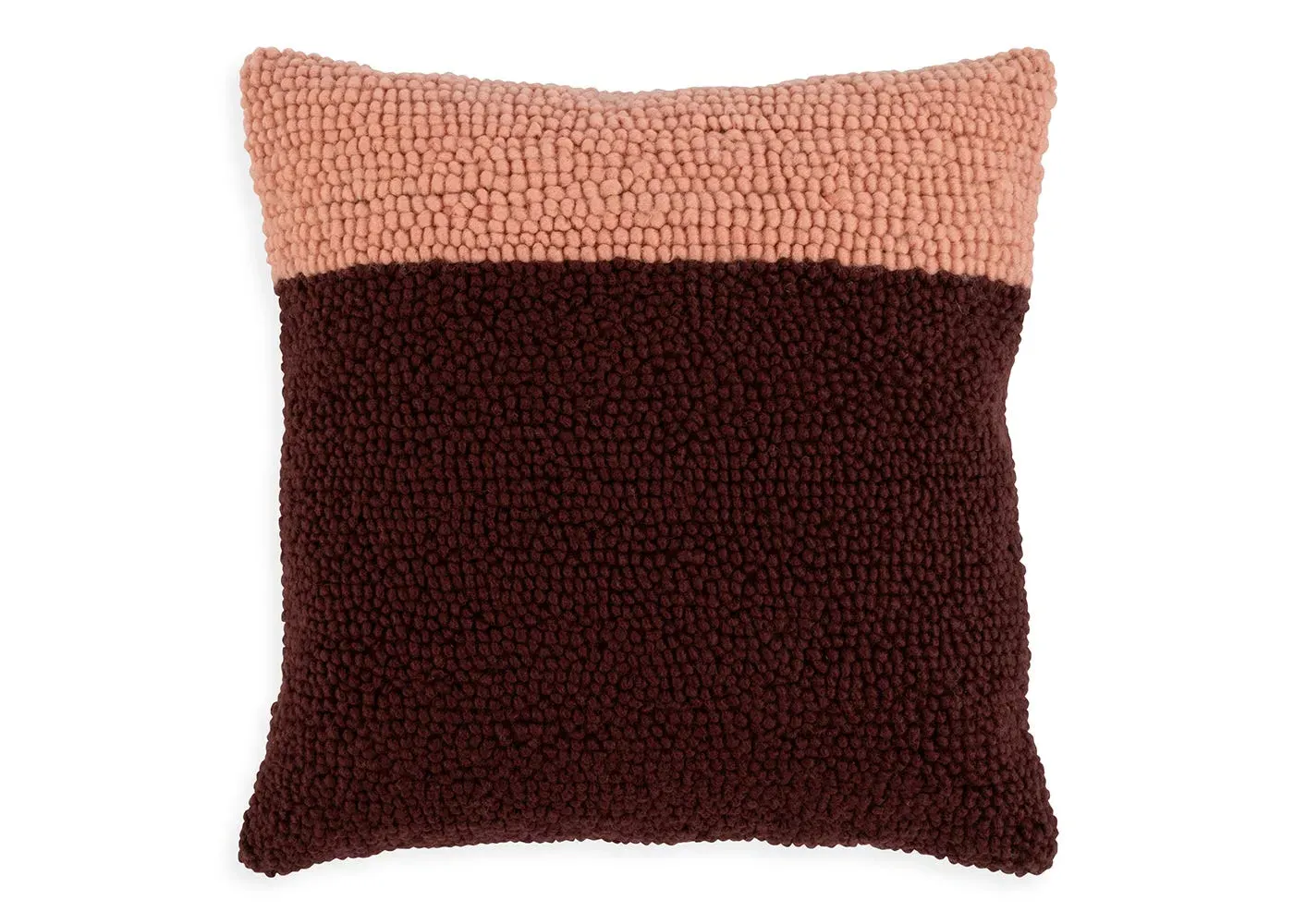Square Cushion with Loop Design - Red image