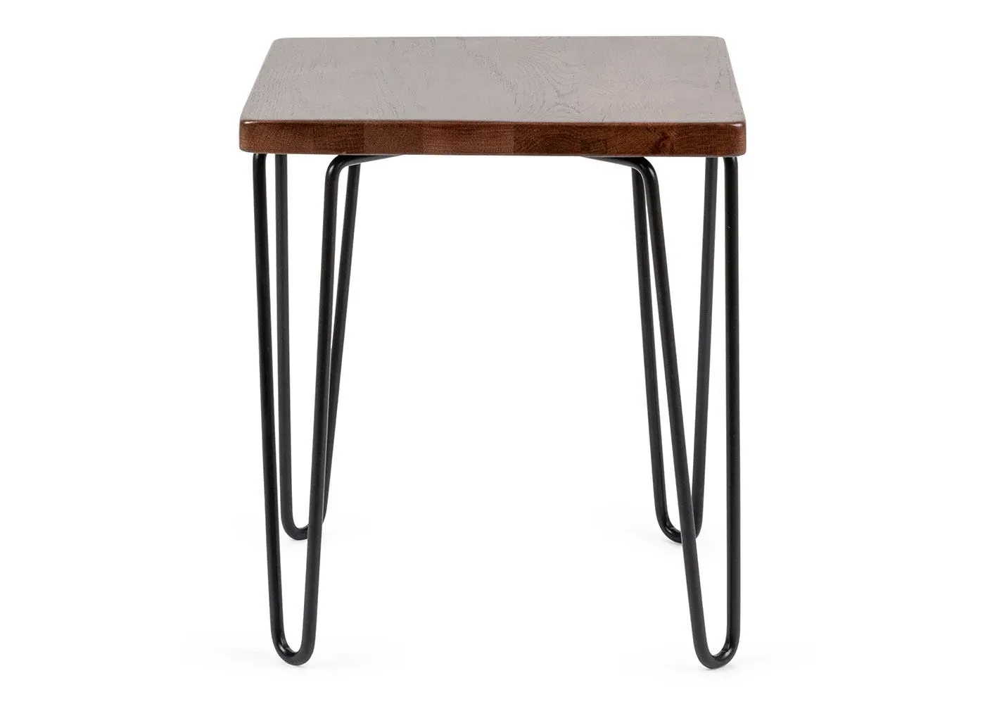 Stool Industrial Design - Dark Wood, Oak image
