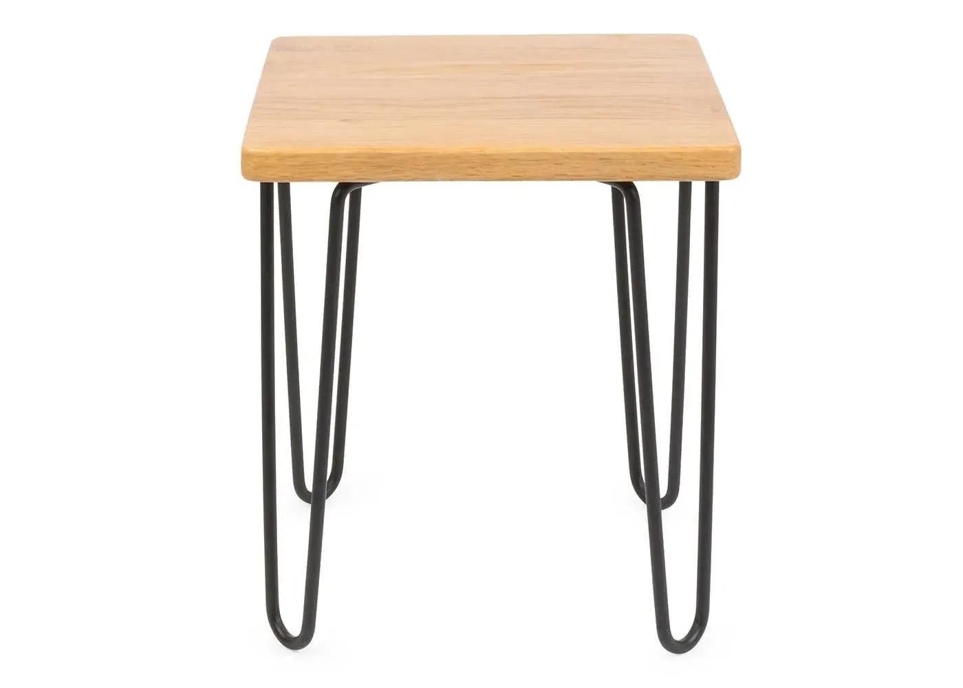 Stool with Cushion - Light Wood, Oak image
