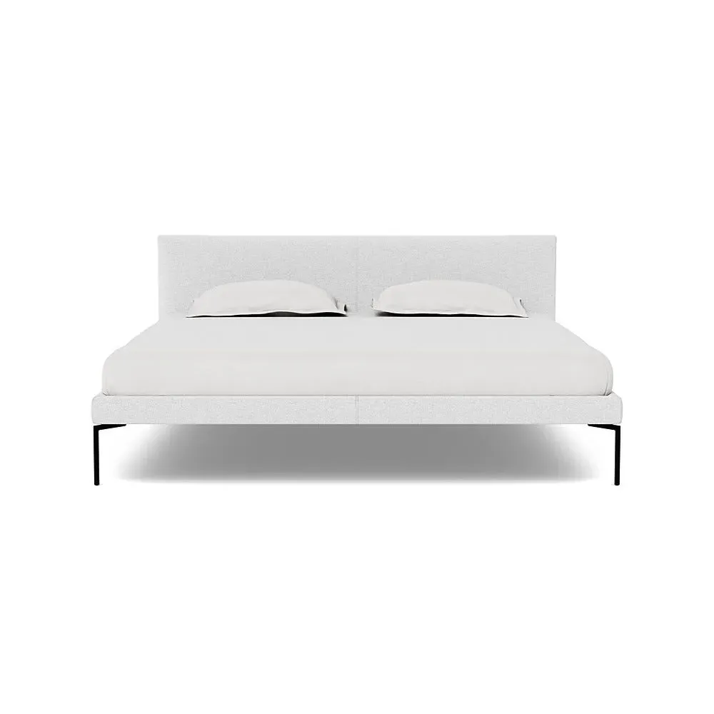 Super King Bed with Curved Headboard - Polar, Boucle