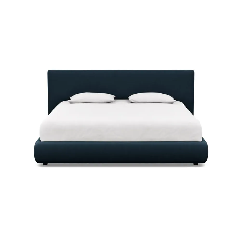 Super King Bed with Storage - Blue, Cotton