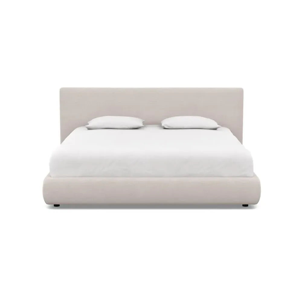 Super King Bed with Storage - Cream, Fabric