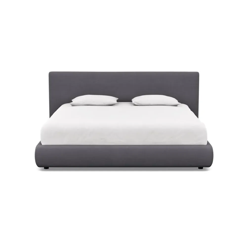 Super King Bed with Storage - Grey, Fabric