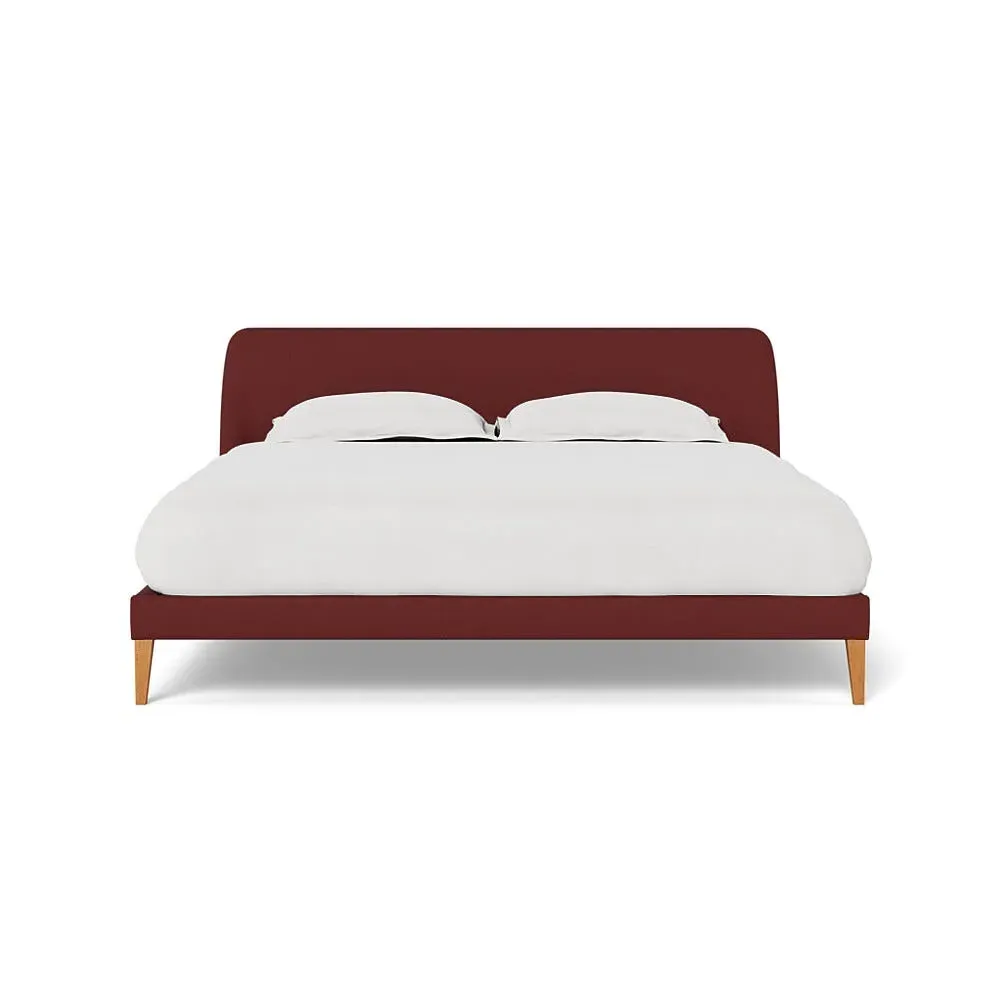 Super King Bedstead - Red, Linen-Cotton image