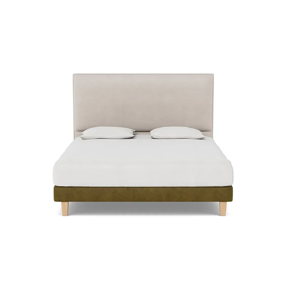 Super King Divan Base with Sprung Support - Green
