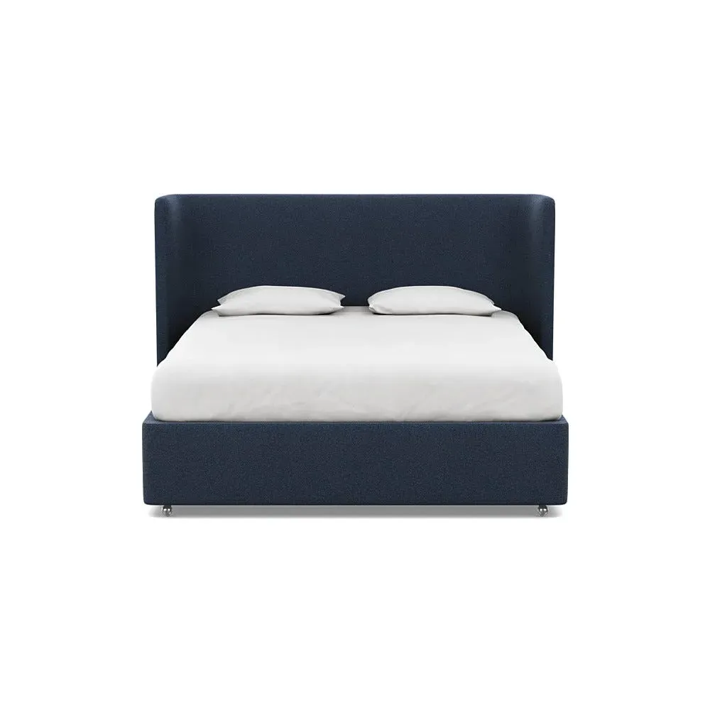 Super King Headboard - Blue, Boucle