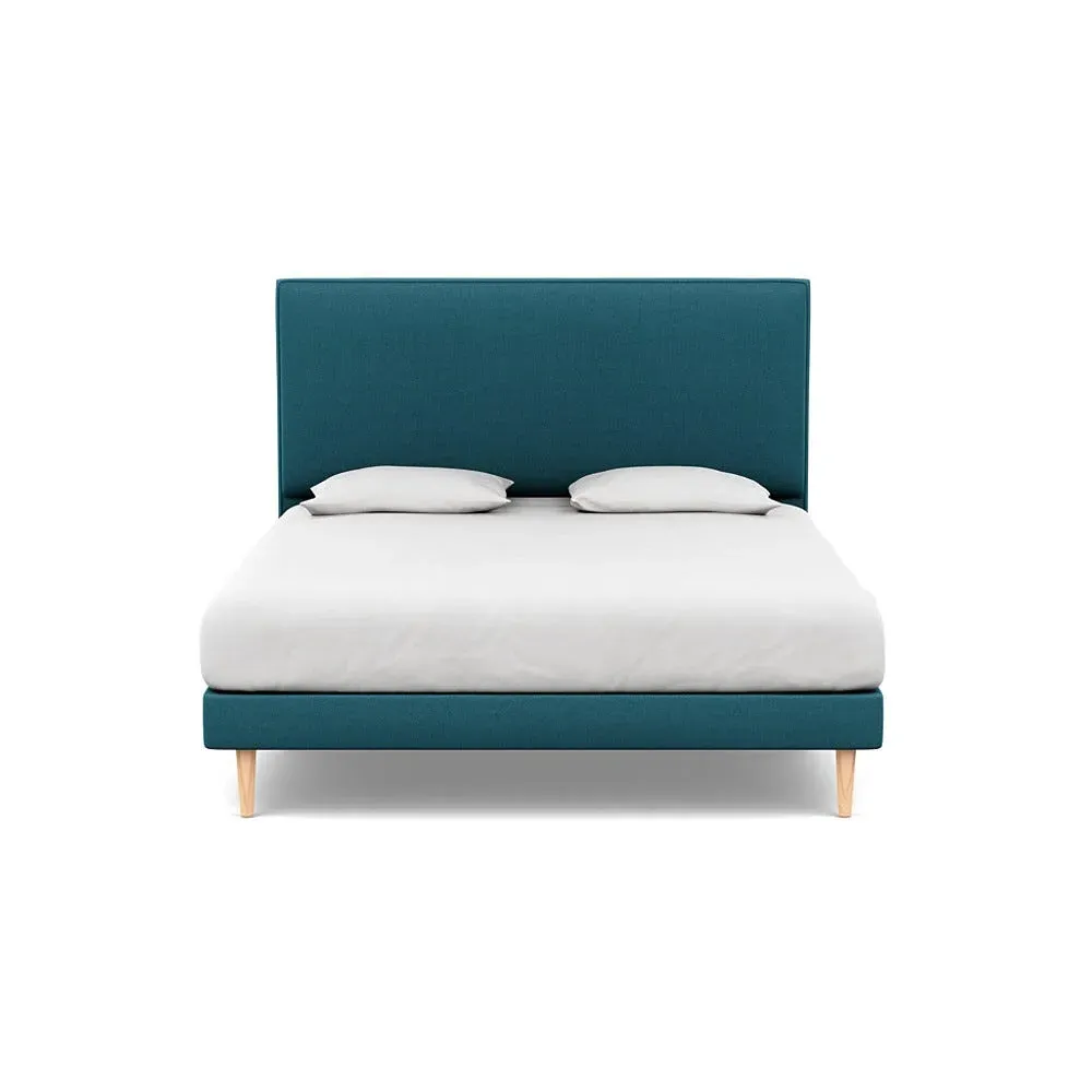 Super King Headboard - Blue, Cotton