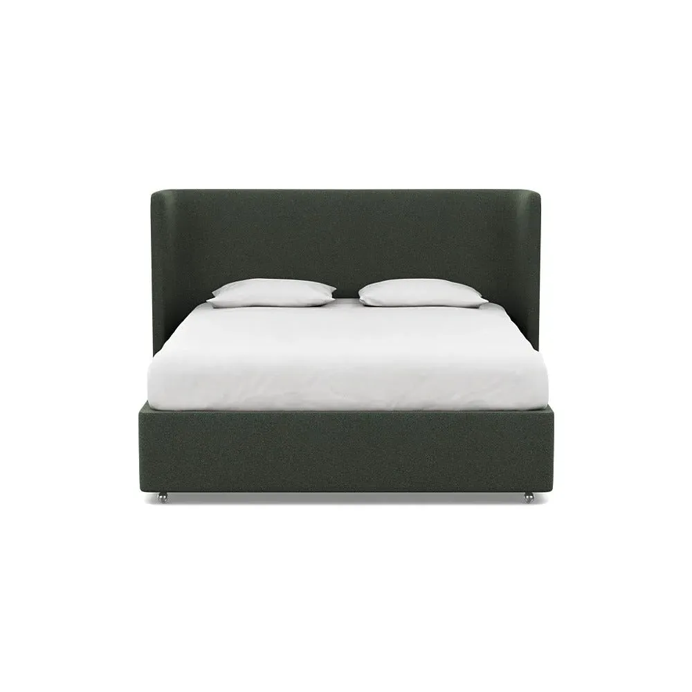 Super King Headboard - Green, Boucle