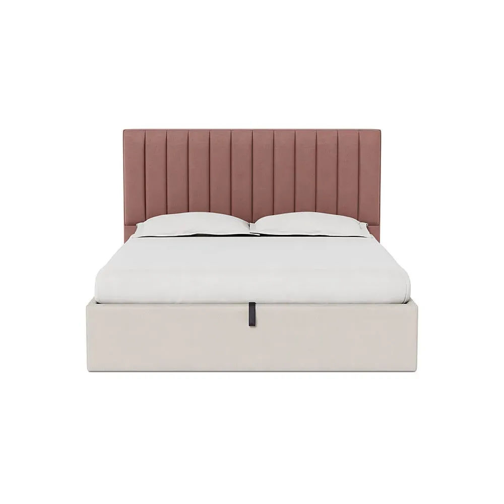 Super King Headboard - Pink, Velvet