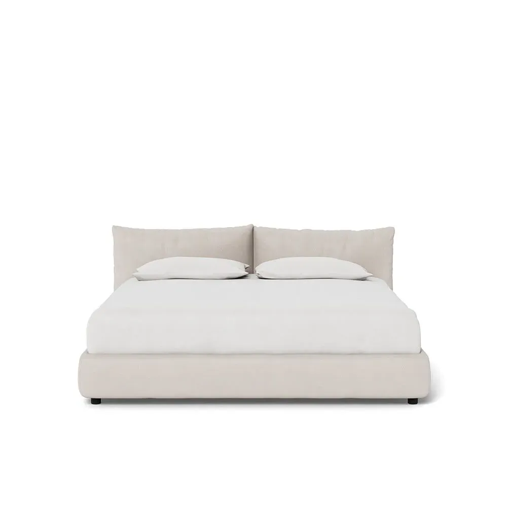 Super King Pillow Storage Bed - Cream, Cotton