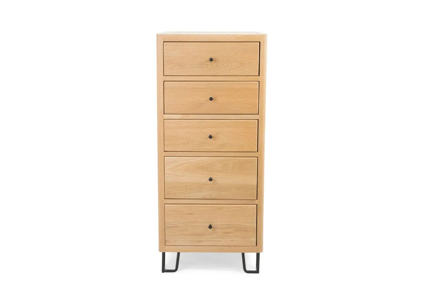 Tall Chest with Drawers - Light Wood, Oak image