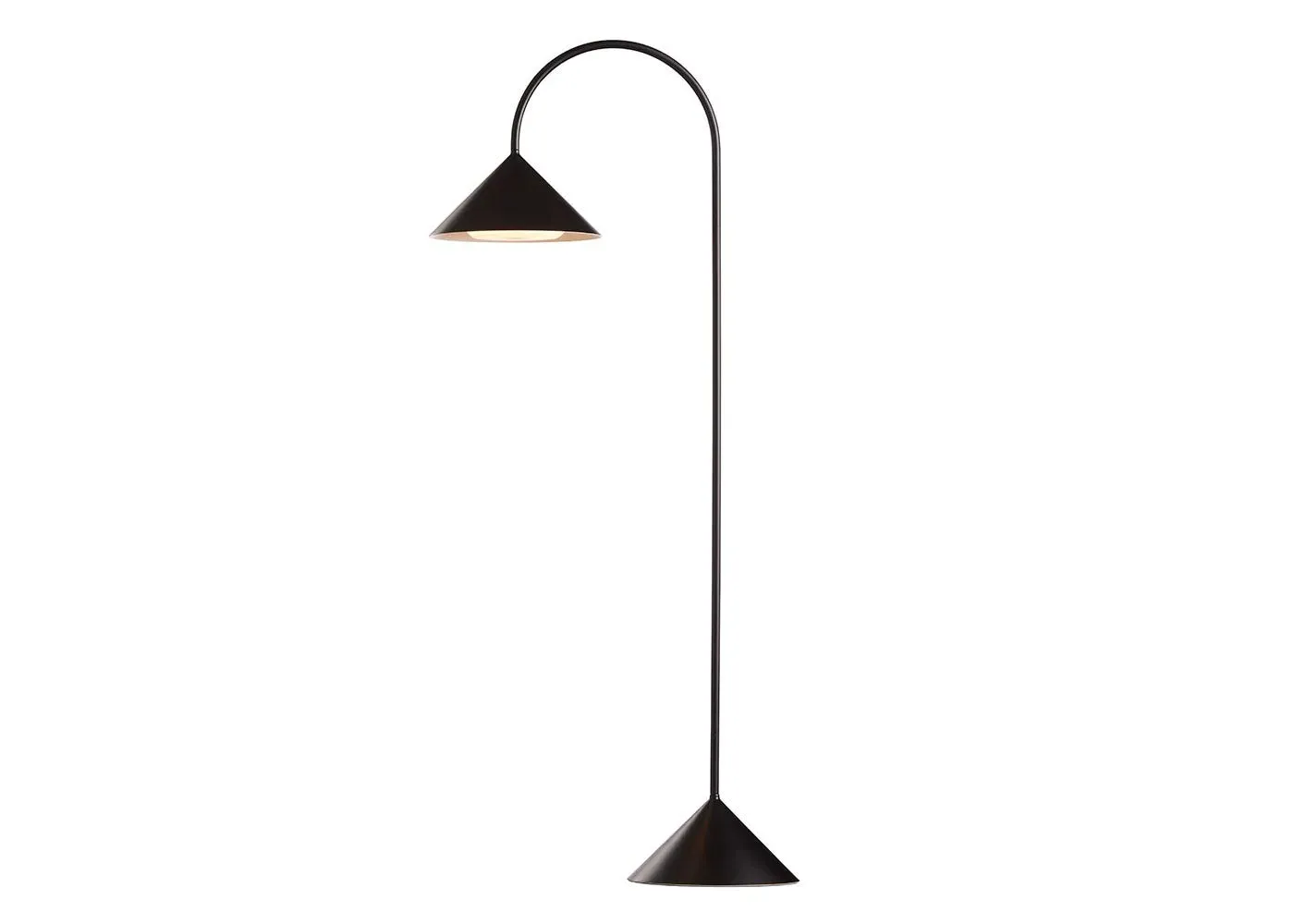 Tall LED Table Lamp IP44 Portable - Black, Metal image