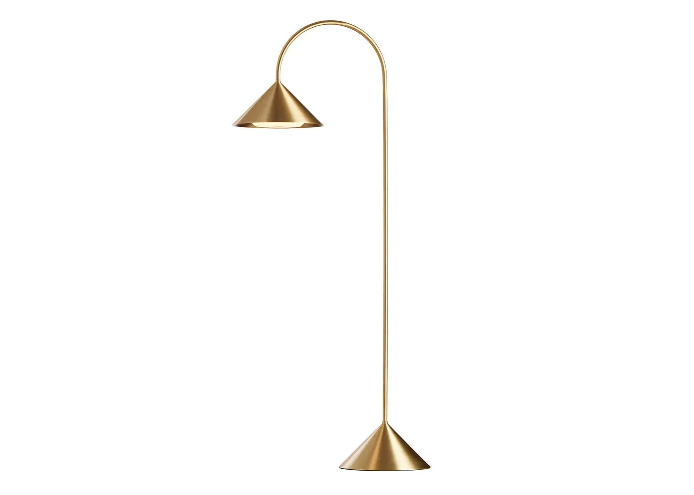 Tall LED Table Lamp Portable - Gold, Brass image