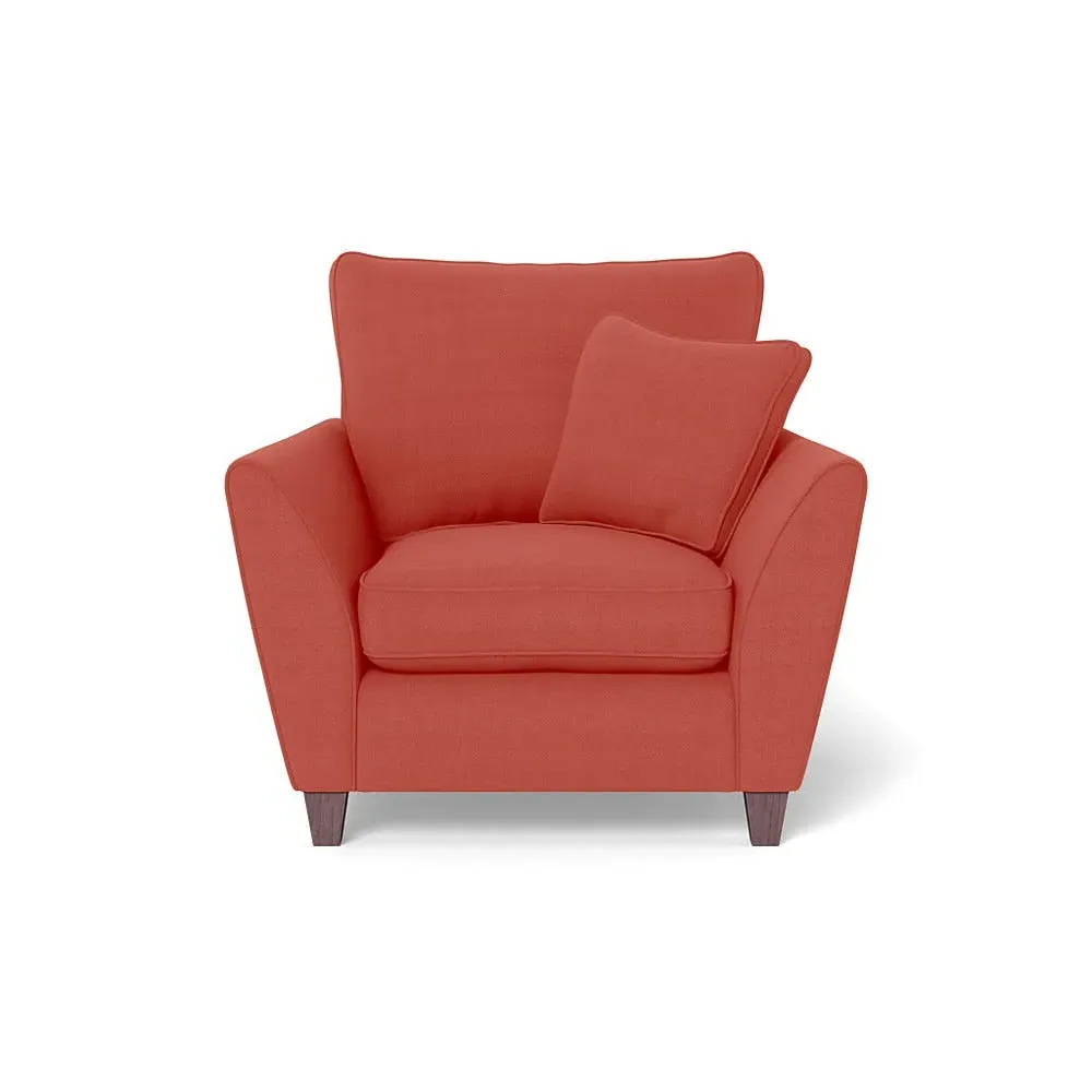 Torino Armchair - Red, Linen
