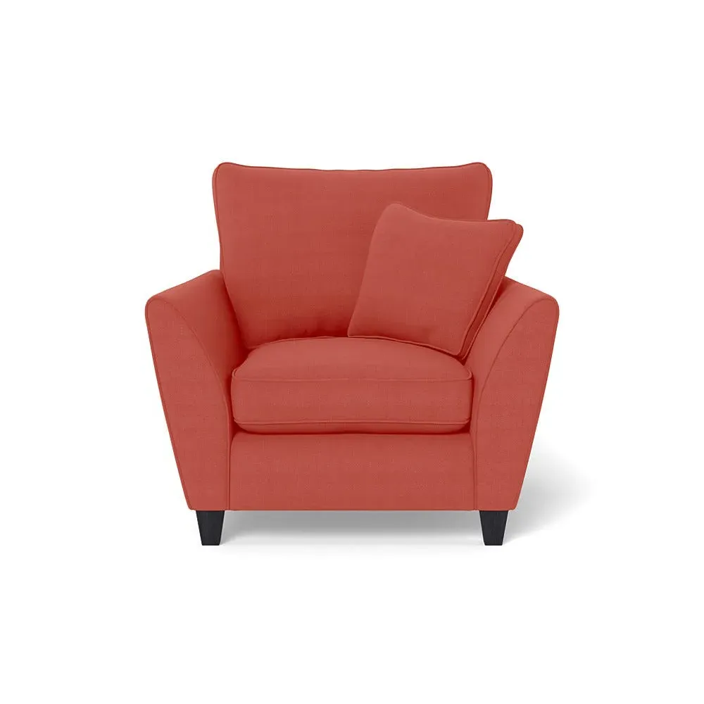 Torino Armchair - Red, Linen