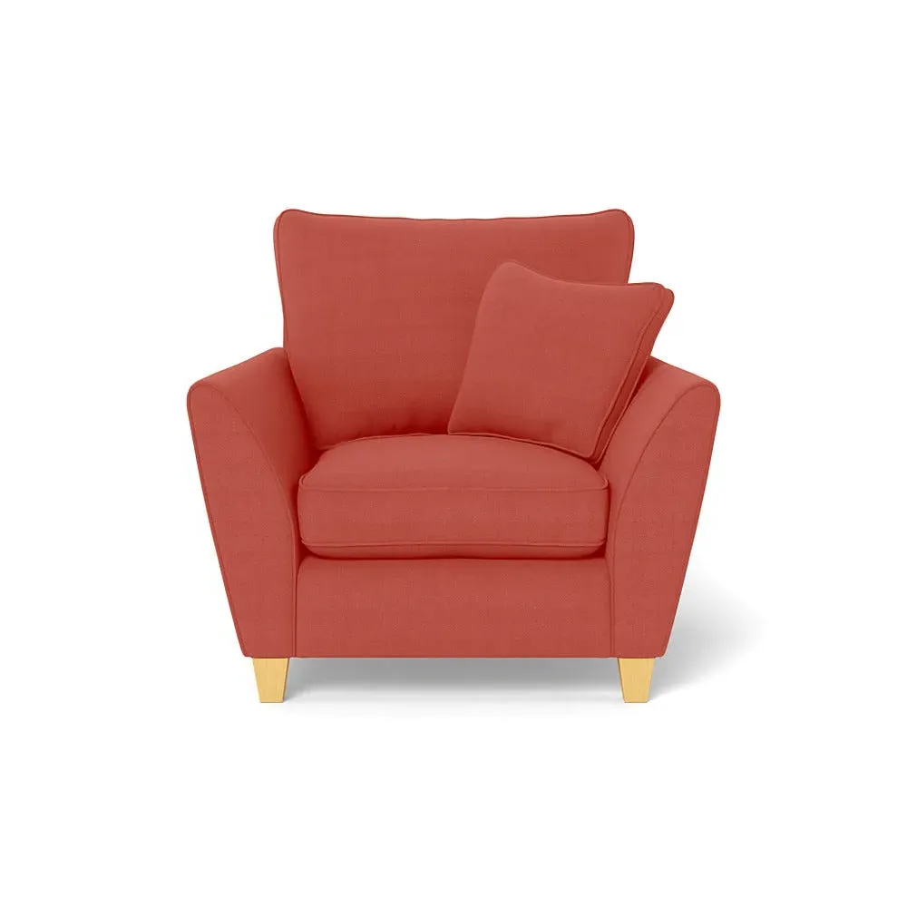 Torino Armchair - Red, Linen
