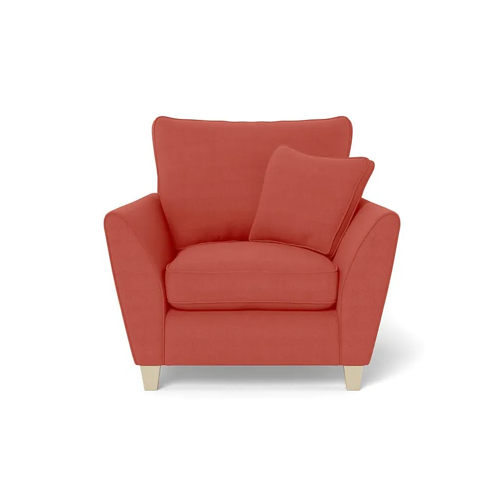 Torino Armchair - Red, Linen image