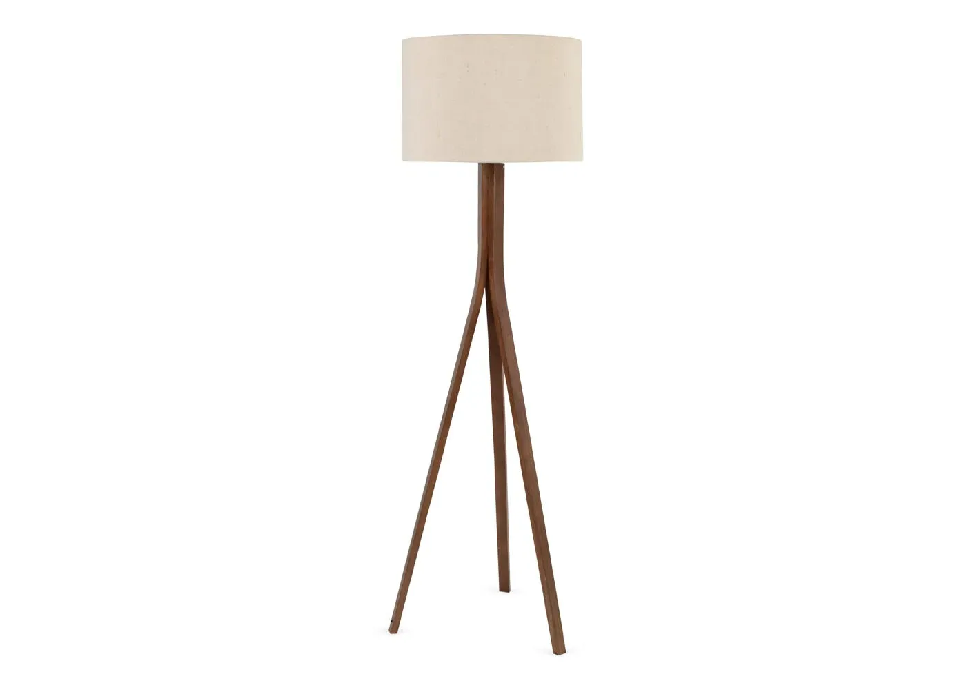 Tripod Floor Lamp with Shade - Dark Ash, Wood
