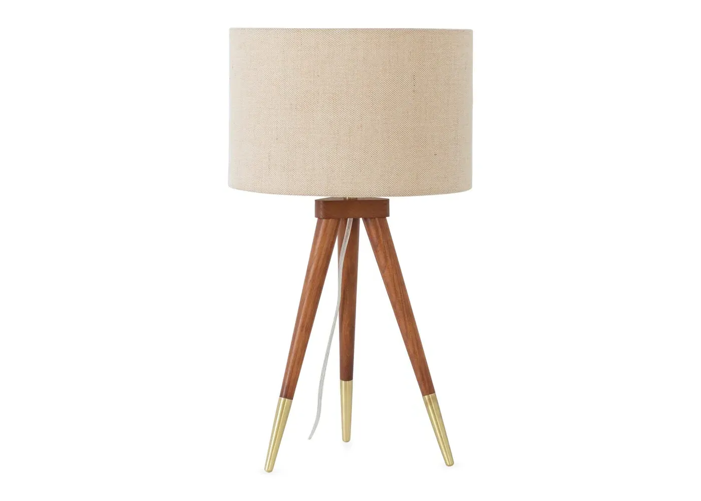 Tripod Table Lamp - Dark Wood, Walnut image
